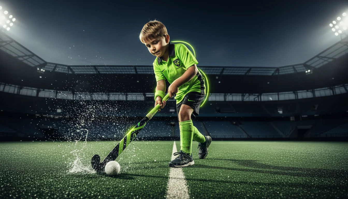 Young athlete training
